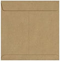 LUXPaper Square Invitation Envelopes | Peel & Press | 7 1/2" x 7 1/2" | Grocery Bag Brown | 70lb. Text | 50 Qty