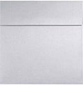 LUXPaper Square Invitation Envelopes | Peel & Press | 5" x 5" | Silver Metallic | 80lb. Text | 50 Qty