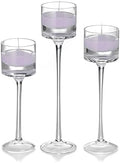yummi Set of 18 Floating Candles and Monet Stem Holders - Lavender