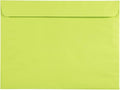 JAM PAPER 9 x 12 Booklet Colored Envelopes - Ultra Lime Green - Bulk 250/Box