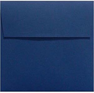 LUXPaper Square Invitation Envelopes | Peel & Press | 4" x 4" | Navy Blue | 80lb. Text | 50 Qty