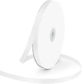 3/8" Wide x 100 Yards Single Face Polyester Satin Ribbon, Satin Ribbon for Crafts, Gift, Hair Bows, Wedding Party Decoration, Bow Making & Other Projects (White)