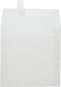 LUXPaper Square Invitation Envelopes | Peel & Press | 6 1/2" x 6 1/2" | Clear Translucent | 30lb. Text | 50 Qty
