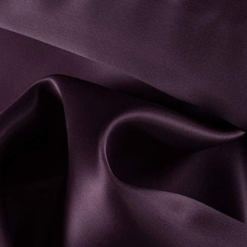 MDS Pack of 75 PCS Satin Chair Sashes Charmeuse Sateen Dining Chair Bows Ribbon Ties Back Sash for Wedding Party Birthday Home Hotel Restaurant Banquet Decoration (7 x 108 Inch, Plum)