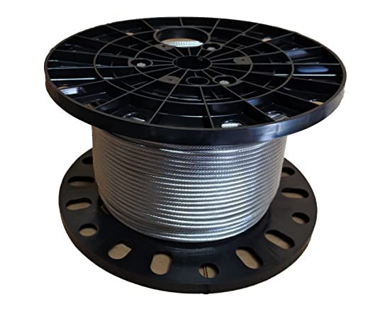 Laureola 1/8" Type-1x19 Grade-316 Stainless Steel Cable Railing Wire Rope - 700ft