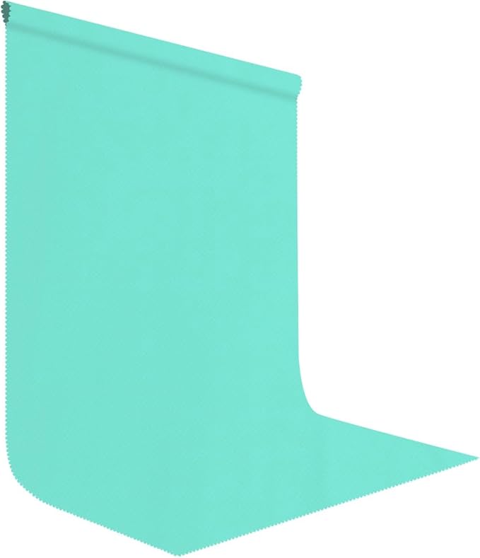 6x9FT Light Blue Screen Backdrop for Photography, Aqua Blue Photo Background Curtain Seamless for Video Meeting Photoshoot Party