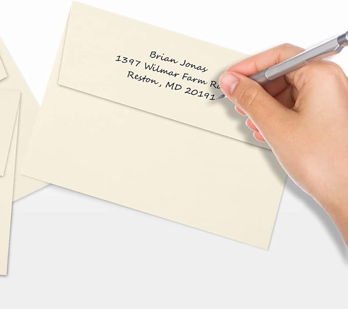 LUXPaper A7 Invitation Envelopes | Peel & Press | 5 1/4" x 7 1/4" | Natural | 80lb. Text | 30% Recycled | 250 Qty