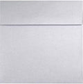 LUXPaper Square Invitation Envelopes | Peel & Press | 7" x 7" | Silver Metallic | 80lb. Text | 50 Qty
