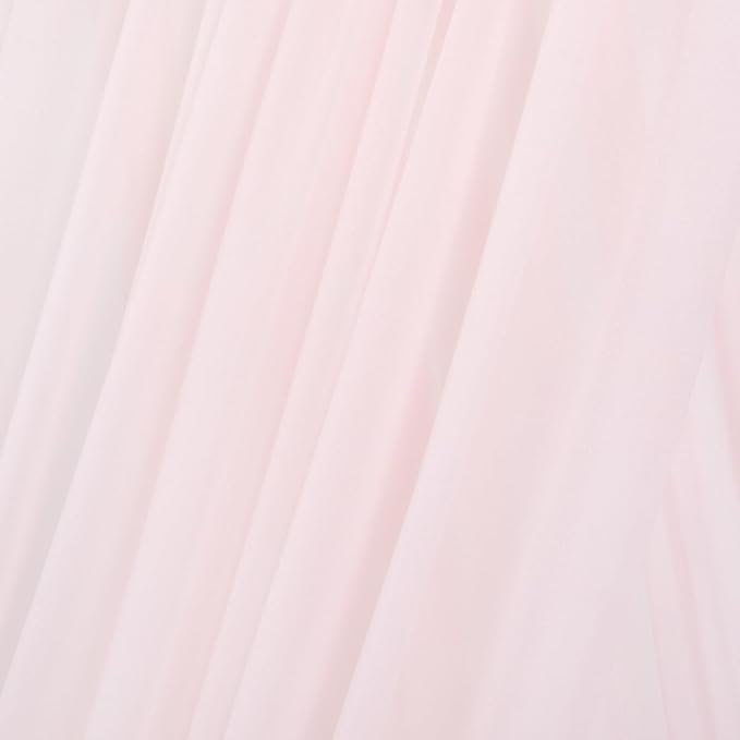 MLMC Blush Pink Wedding Arch Draping Fabric 2 Panels 29" x 20 FT Extra Long Gauze Drapes Sheer Backdrop Curtains 6.6 Yards Outdoor Drapery Panels for Wedding Baby Shower Party Ceiling Decoration