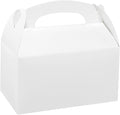 Xxcxpark 24 PCS White Gift Boxes 6.2x3.5x3.5 inches, Party Favor Kraft Paper Gift Packaging Box with Lid for DIY Crafting, Cube, Cupcake, Kraft Present Boxes for Birthday, Wedding