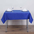 Efavormart 54x54 Royal Blue Wholesale Linens Seamless Polyester Square Linen Tablecloth for Wedding Banquet Party Restaurant