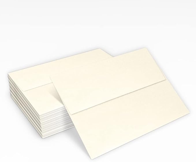 LUXPaper A7 Invitation Envelopes | Peel & Press | 5 1/4" x 7 1/4" | Champagne Metallic | 80lb. Text | 250 Qty