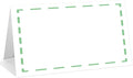 25 Pack Green Lines Place Cards, Editable Name Cards for Table Setting, Tent Cards Food Label for Dinner Party, Bridal Shower, Wedding, Baby Shower and Events -T20