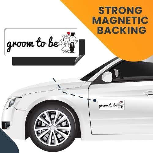 Magnet Me Up Groom to Be Magnet Decal, 3x8 Inches Heavy Duty Automotive Magnet for Car Truck SUV