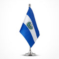 El Salvador Flag Salvadorian Flags, Small Mini Salvadorian Desk Flag, Used for Table Office Classroom Home Patriotic Events Decorations