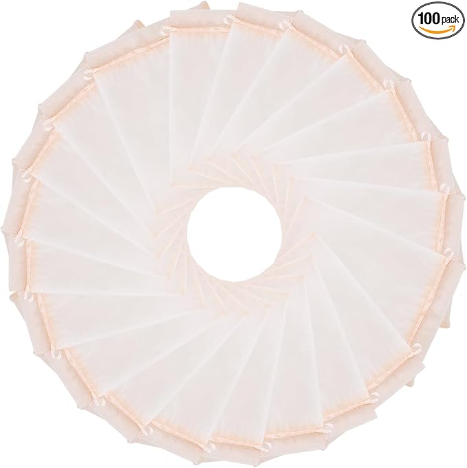Wudygirl 100PCS Organza Bags Jewelry Bags Drawstring 5X7 Inch Favor Bags for Jewelry Candy Wedding Party(Peach 5X7)