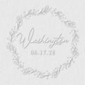Personalized Wedding Embosser | Custom Made with Initials or Monograms for Couples | Elegant Designs for Stationery, Invitations, Napkins, and More (Design 4)
