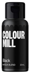 Colour Mill Aqua Blend Water-Based Food Coloring, 20 Milliliters Black