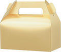 UnicoPak 30 Pack Gold Gable Treat Boxes, Party Favor Boxes, Gift Boxes for Kids, for Snacks, Candy, Toys, Birthday Party, Wedding, Halloween, Christmas – 6.5x3.5x3.5 Inches