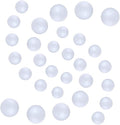 121 PCS 7 Sizes White Foam Balls Polystyrene Craft Balls for Art and Craft, Household, School Projects and Christmas Easter Painting Activity .8’’, 1’’, 1.2’’, 1.6’’, 2’’ Inches