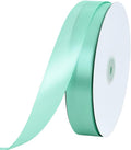 TONIFUL 1 Inch x 100yds Teal Turquoise Blue Satin Ribbon, Thin Solid Color Satin Ribbon for Gift Wrapping, Crafts, Hair Bows Making, Wedding Party Decoration, Invitation Cards, Floral Bouquets