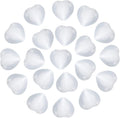 PATIKIL 20 Pcs Natural Heart Shaped Crystal Stone, 0.6 Inch Mini Polished Love Gemstone Crystal, Pocket Rock Engraved Worry Stones for Women Gifts Meditation, White