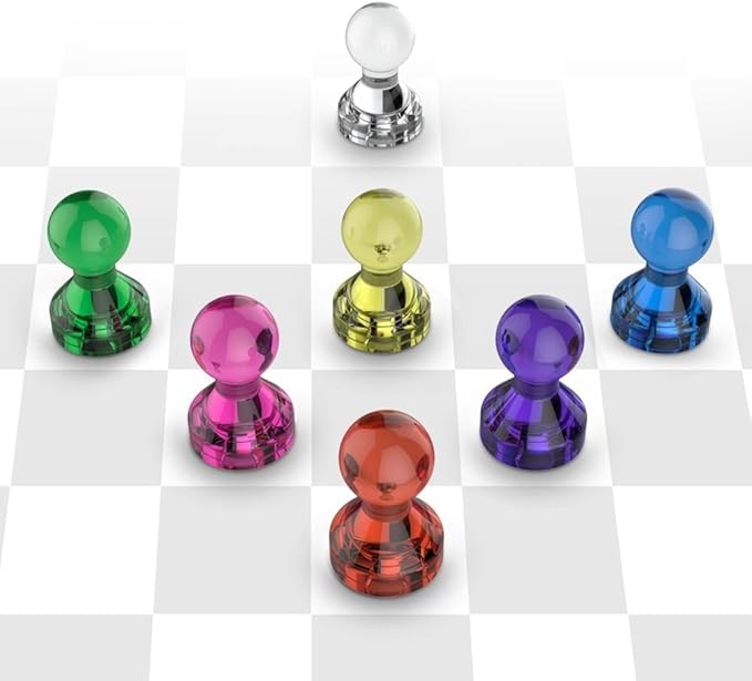 Push Pin Magnets - Tiergrade 600 Pack 7 Assorted Color Strong, Office, Use at Kitchen Home and School Classroom, for Refrigerator Dry Erase Board and Whiteboard.