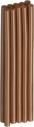 HARFINGTON 10pcs Hot Glue Sticks 0.28" Dia x 5.91" Long EVA Mini Hot Melt Adhesive Glue Stick for Hot Melt Gun Wood Plastic Glass Flowers Fabrics Foam, Brown