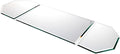 Plymor 36" x 12" Runner Set, 5mm Thick Beveled Glass Mirror, Pack of 4