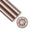 UNIQOOO Mailable Glue Gun Sealing Wax Sticks for Wax Seal Stamp - Metallic Champagne Gold, Great for Xmas Cards, Wedding Invitations, Cards Envelopes, Snail Mails, Wine Packages, Gift Ideas, Pack of 8