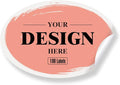 Custom Stickers Personalized Labels - Customized Stickers with Any Design Image Logo Text,Custom Thank You Label Stickers,Custom Stickers for Business Logo,100 Labels (Oval,6"x3")