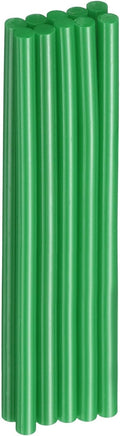 HARFINGTON 10pcs Hot Glue Sticks 0.28" Dia x 5.91" Long EVA Mini Hot Melt Adhesive Glue Stick for Hot Melt Gun Wood Plastic Glass Flowers Fabrics Foam, Deep Green