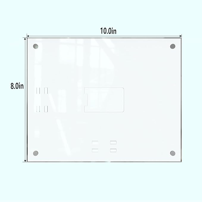 HELPLEX Picture Frames, 1 Pack 8x10 inch Acrylic Picture Frame Clear 8 x 10 Photo Frames Magnetic Picture Frames Ready for Tabletop Display, Effectively Protect Photos from Fading and Yellowing