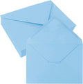 50 Pack 5x7 Envelopes Letter Size, Blue A7 Envelopes Self Seal for Wedding Invitation, Envelope 5.4x7.6 for Greeting Cards, Photos, Baby Shower, Graduation, Thank You Cards, Announcements