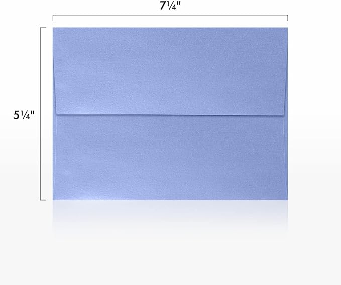 LUXPaper A7 Invitation Envelopes | Peel & Press | 5 1/4" x 7 1/4" | Vista Metallic | 80lb. Text | 500 Qty