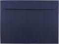 JAM PAPER 9 x 12 Booklet Premium Envelopes - Navy Blue - Bulk 500/Box