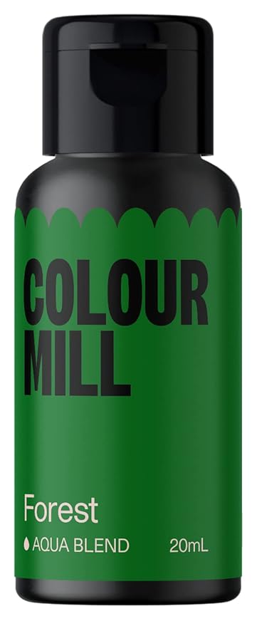 Colour Mill Aqua Blend Water-Based Food Coloring, 20 Milliliters Forest