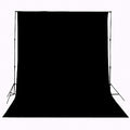 Background Solid Black Backdrop Muslin Portrait Background Screen for Photo Backdrop Video Photography Studio(10x12ft, Black)