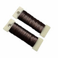 76Yards 22Gauge Coffee Colour Metal Floral Wire Flexible Paddle Florist Garden Wire for Flower Arrangement,Crafts,Christmas Wreaths Tree,Garland.