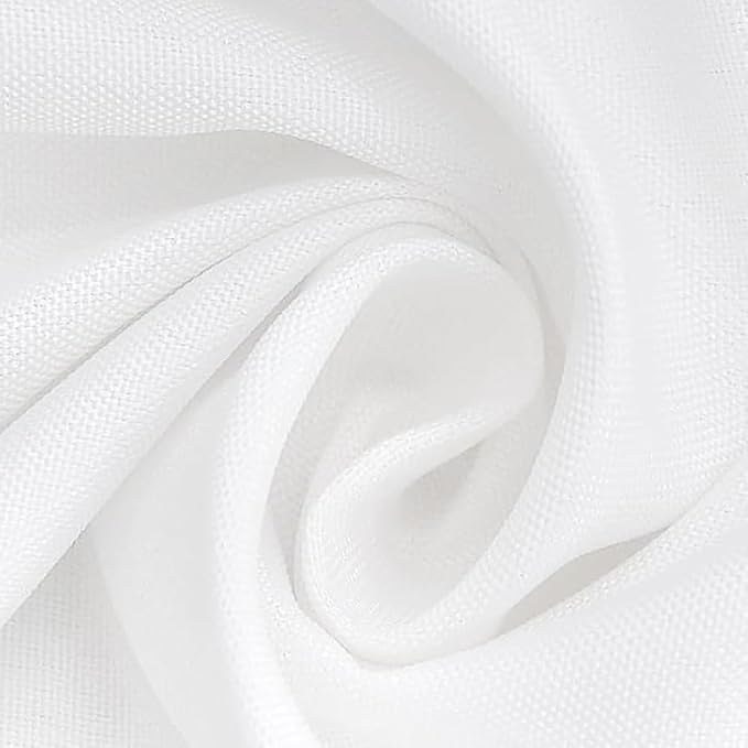 6 Pack White Table Cloth Rectangle 60 x 126 Inch Tablecloths for 6 Foot Rectangle Tables. Stain and Winkle Resistant Polyester Washable White Table Cloths for Parties Wedding Dining