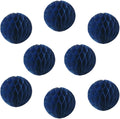 8pcs 8inch Royal Blue Honeycomb Balls - Decorative Tissue Pom Poms Flower Balls for Birthday Wedding Nursery Baby Shower Home Decor