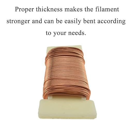 HAHIYO 22Gauge Rose Gold Floral Wire - 38Yards (115Feet) Flexible Paddle Wire for Crafts, Christmas Wreaths, Tree, Flower Arrangement, Bouquet Wrapping, Wedding DIY
