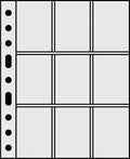 Ursae Minoris 9 Pocket Polypropylene Pages for Up to 450 Sports/Trading Cards Standard Format 50 Pack