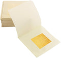 Edible Gold Leaf Sheets, 10 Sheets 1.7" 24kt Gold Foil Edible for Cake Baking, Genuine Food Gold Foil Paper for Cooking, Dessert, Gilding, Craft Art, Holiday Decoration