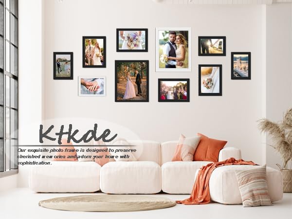 KTKDE A1 Black Modern Picture or Poster Frame 3 Pack,23.4x33 Poster Frame Black Woodgrain, Vertical & Horizontal Wall Hanging Large Picture Frame for Photos, Posters & Art Prints