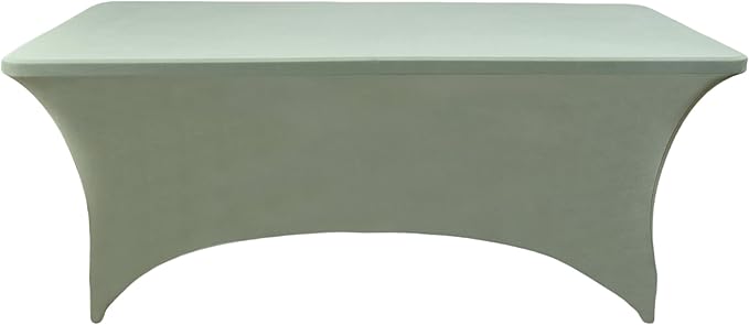 118 2-Pack 4ft Spandex Table Covers for Rectangular Folding Tables - Wrinkle Resistant Stretch Tight Table Cloths - Ultimate Fitted Table Protector for Parties, Banquet, and Wedding
