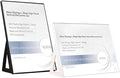 ABS Plastic Sign Holder，Menu Displays L Shape Sign Stand Vertical/Horizontal Use (White A3 297×420mm/11.69×16.54inches)