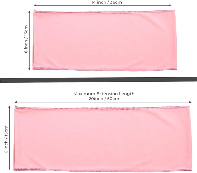 VDS Pack of 50 PCS | Dusty Rose | Spandex Chair Sashes Bows Without Buckle | Stretch Elastic Banquet Universal Folding Chair Band Tie with for Wedding Party Conference Celebration Event Decoration