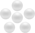 FFchuanhe Craft Foam Balls 6 Inch 6 Pcs Polystyrene Foam Balls Smooth Round Ball, for Arts and Crafts Supplies School Project Wedding Party Decorations, White