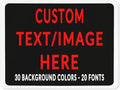 Custom Sign Personalized Custom Metal Sign, Customize For Office, Business, Workplace, Office, Home, Delivery Signs 6x8